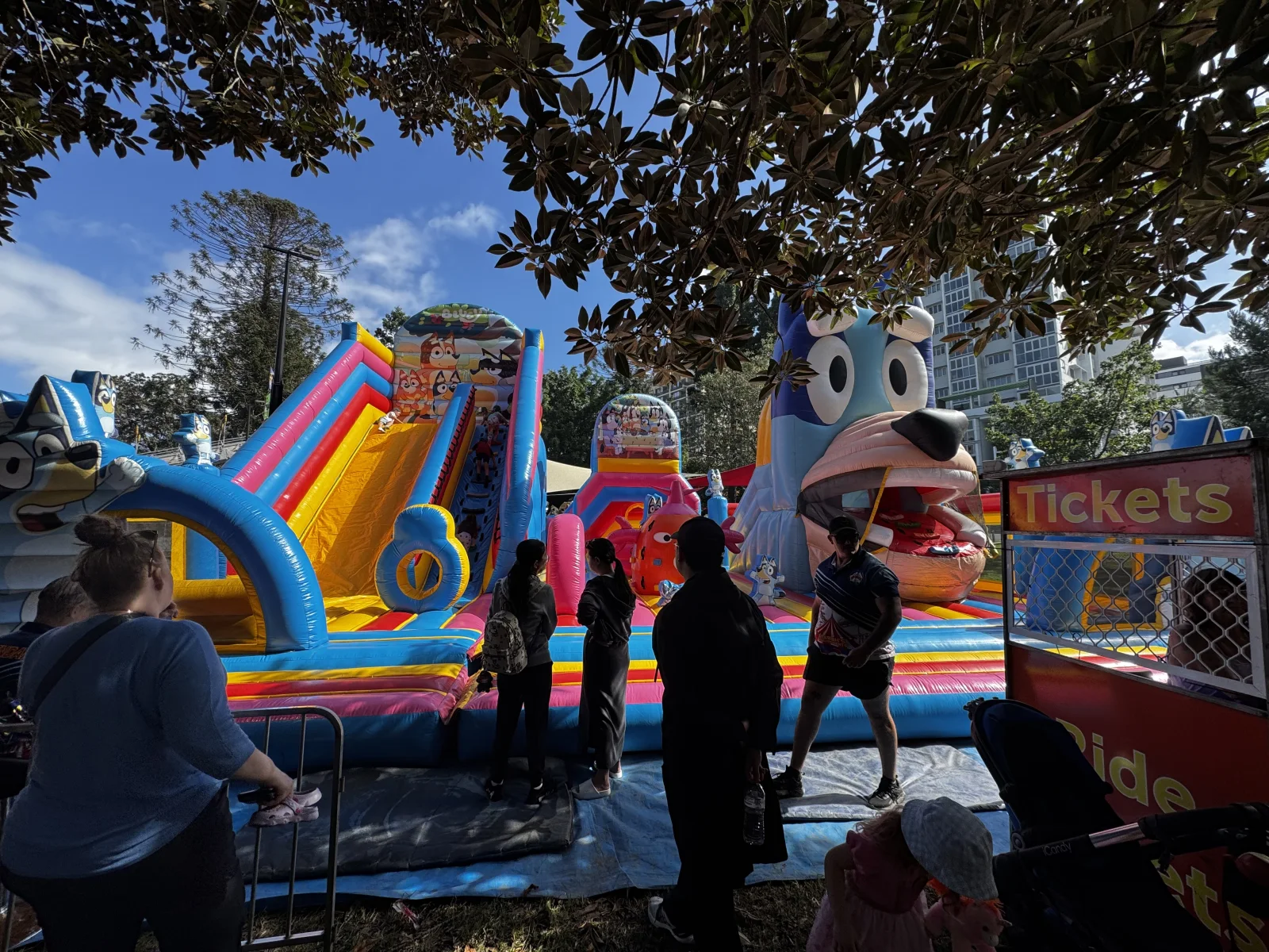 Bluey Inflatable Fun Factory with slides and play activities