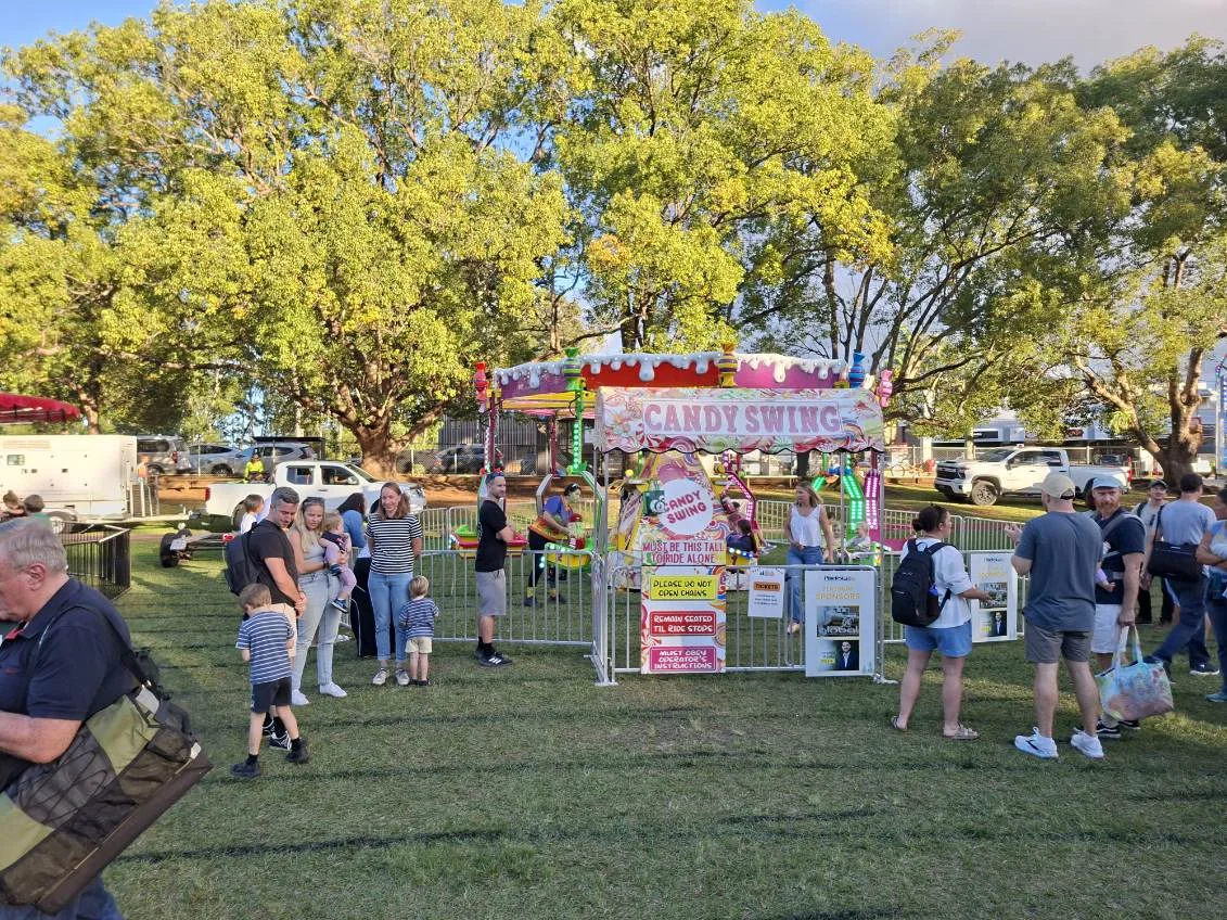 Candy Swing family ride at a Brisbane community event